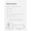 چادر حمام 2 کابین نیچرهایک مدل NH22ZP006
