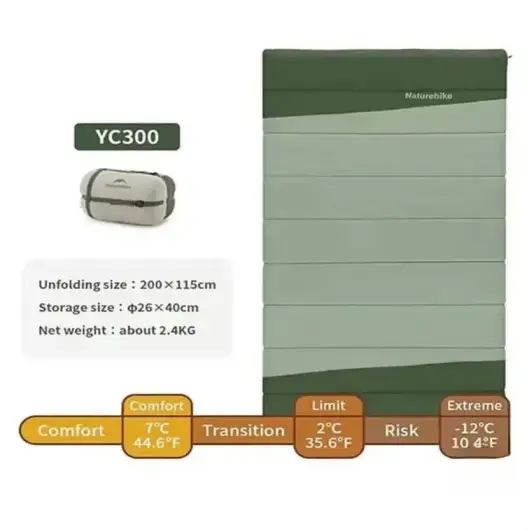 کیسه خواب دو نفره YC300 نیچرهایک مدل CNK2300019