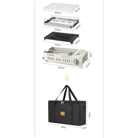 اجاق گاز چند منظوره بای ژو نیچرهایک مدل CNK2450CF033