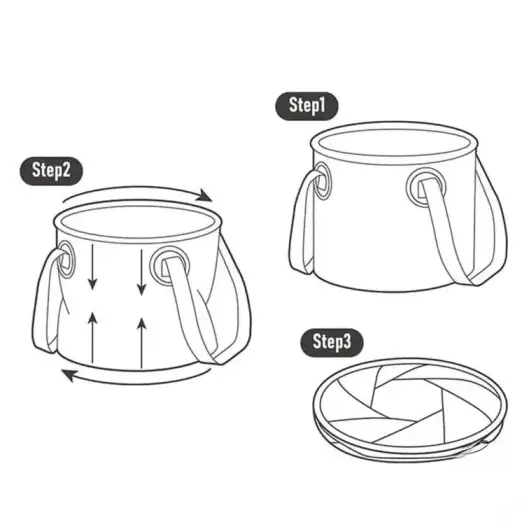 سطل آب تاشو نیچرهایک مدل NH20SJ040