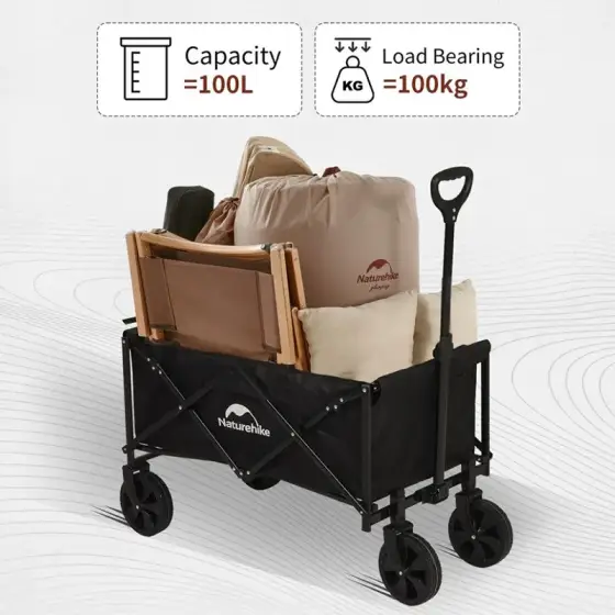 چرخ دستی تاشو 100 لیتر نیچرهایک مدل CNK2300JU014